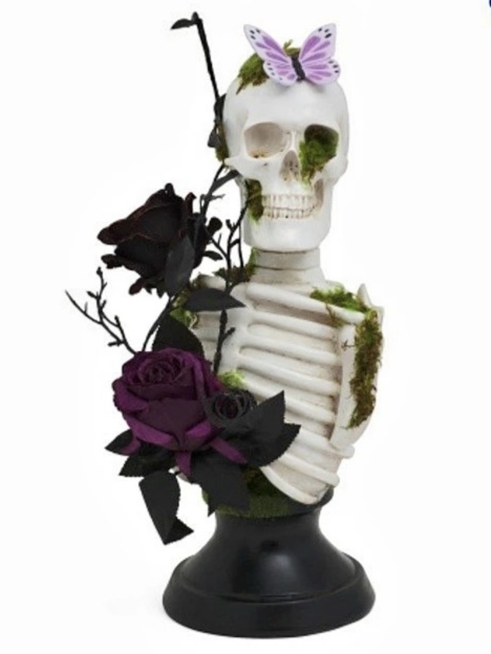 Christian Siriano New York 18in Skeleton Floral Pedestal Decor